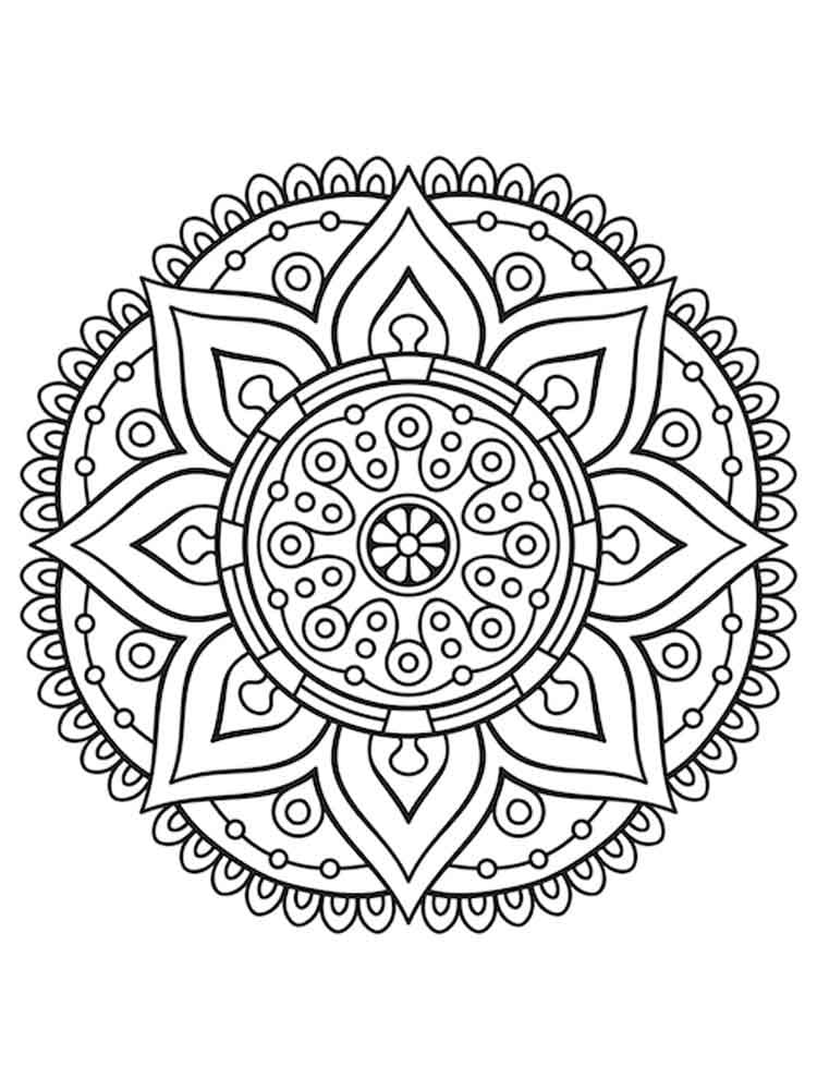 Free printable chakra mandalas coloring pages for adult. Mandala Coloring Pages