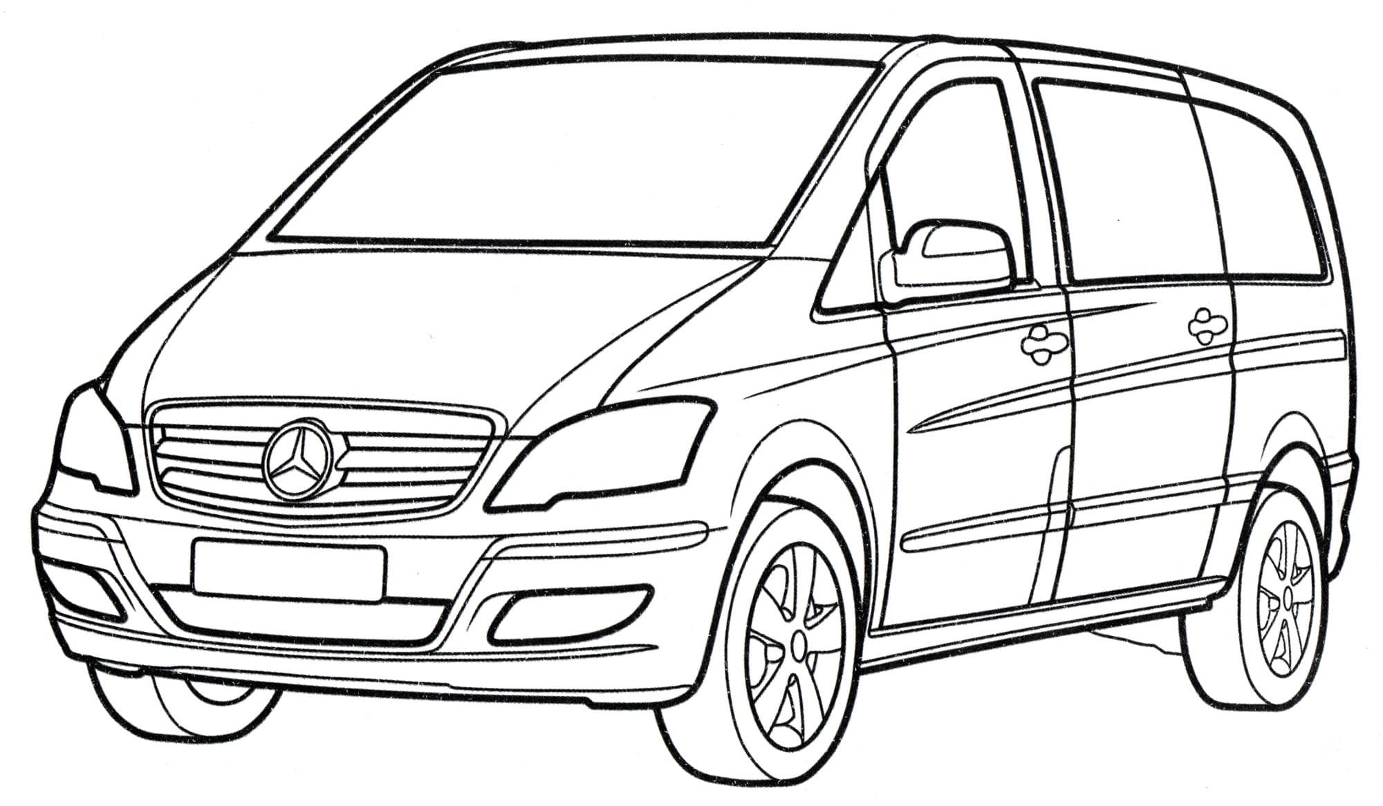 Toyota coloring pages printable coloring pages for kids : Mercedes Benz Coloring Pages
