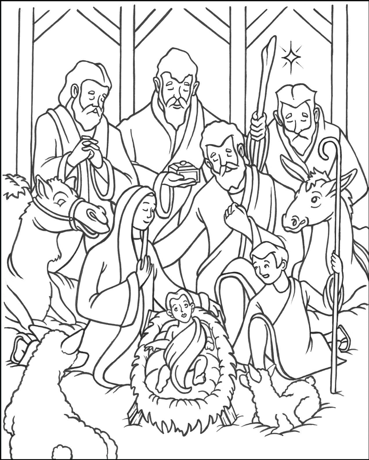 Epiphany (1) envy (1) entry sign (1) Nativity Coloring Pages 100 Pictures Free Printable