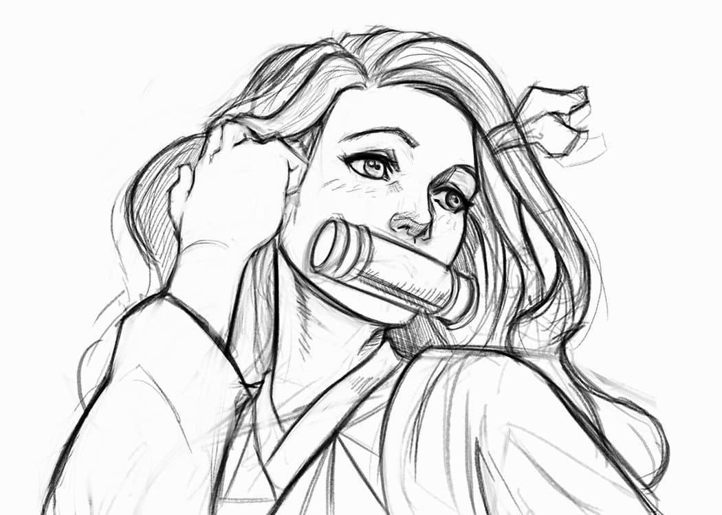 незуко срисовать