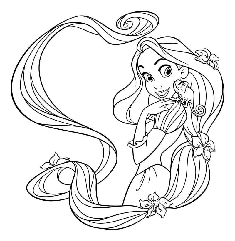 rapunzel coloring pages 100 pictures free printable