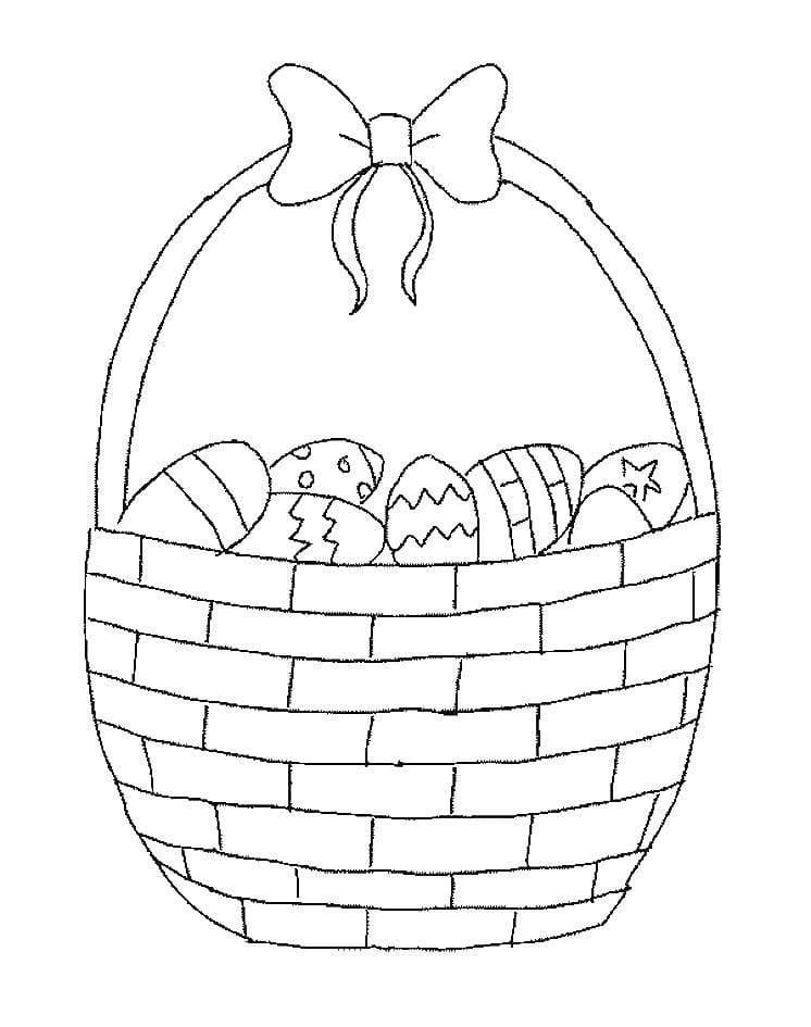 There are tons of great resources for free printable color pages online. Easter Egg Basket Coloring Pages