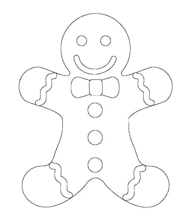 Gingerbread Man Coloring Pages 70 New Images Free Printable