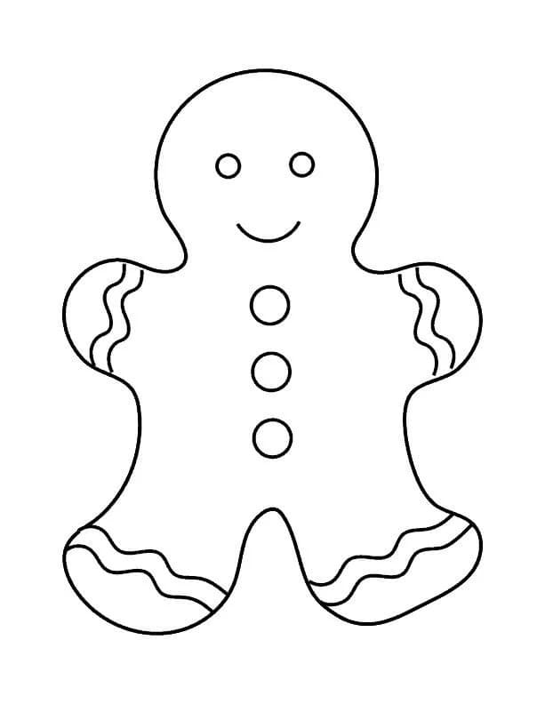 Disegni Di Omino Di Pan Di Zenzero Da Colorare Liberi Di Stampare