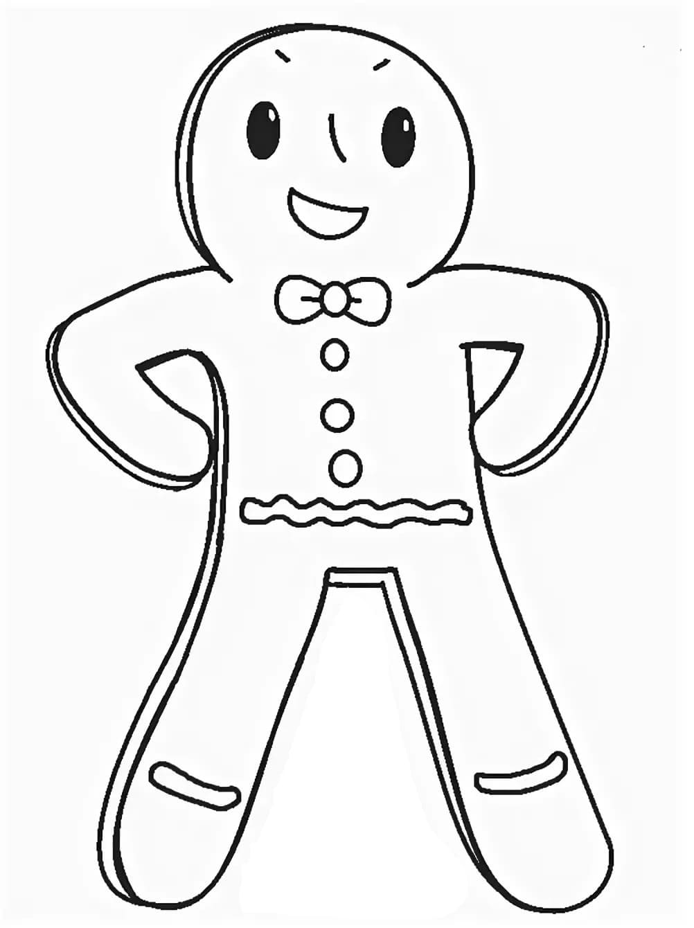 Disegni Di Omino Di Pan Di Zenzero Da Colorare Liberi Di Stampare