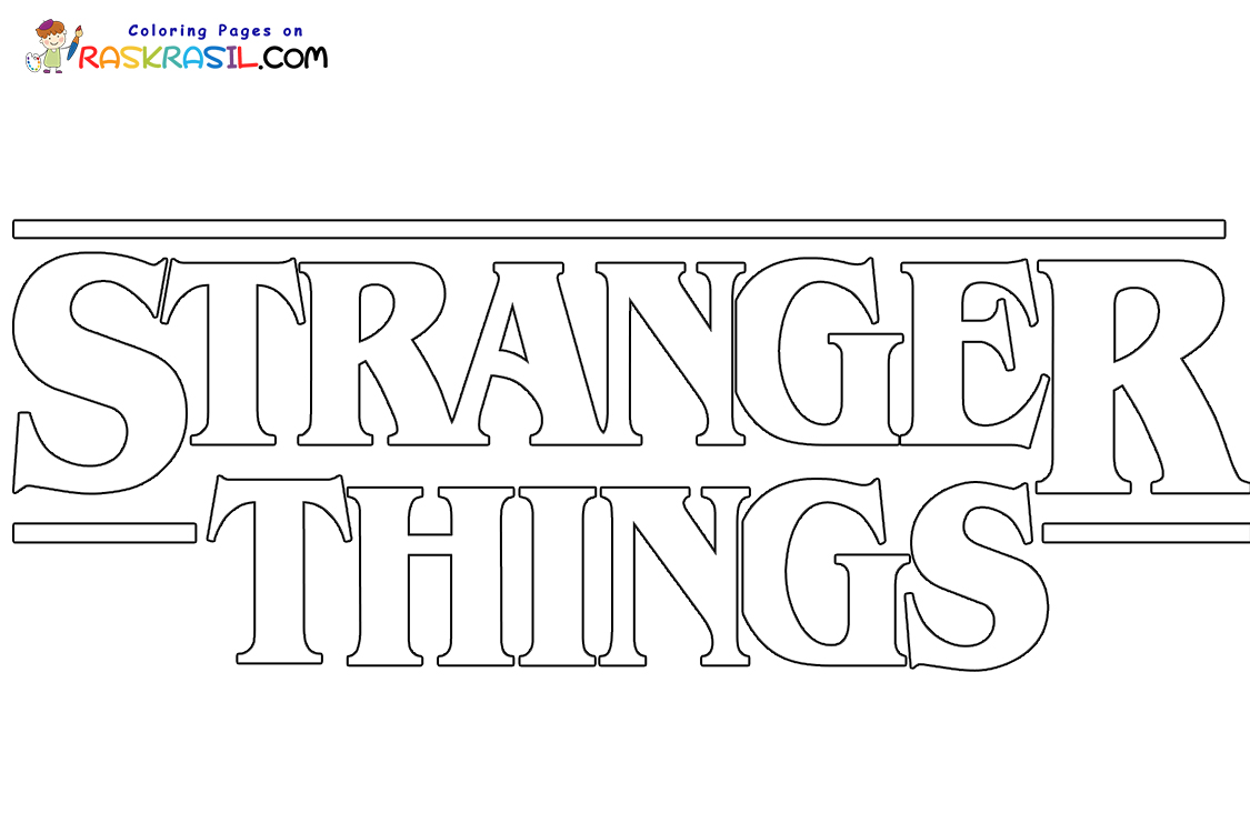 stranger things coloring pages