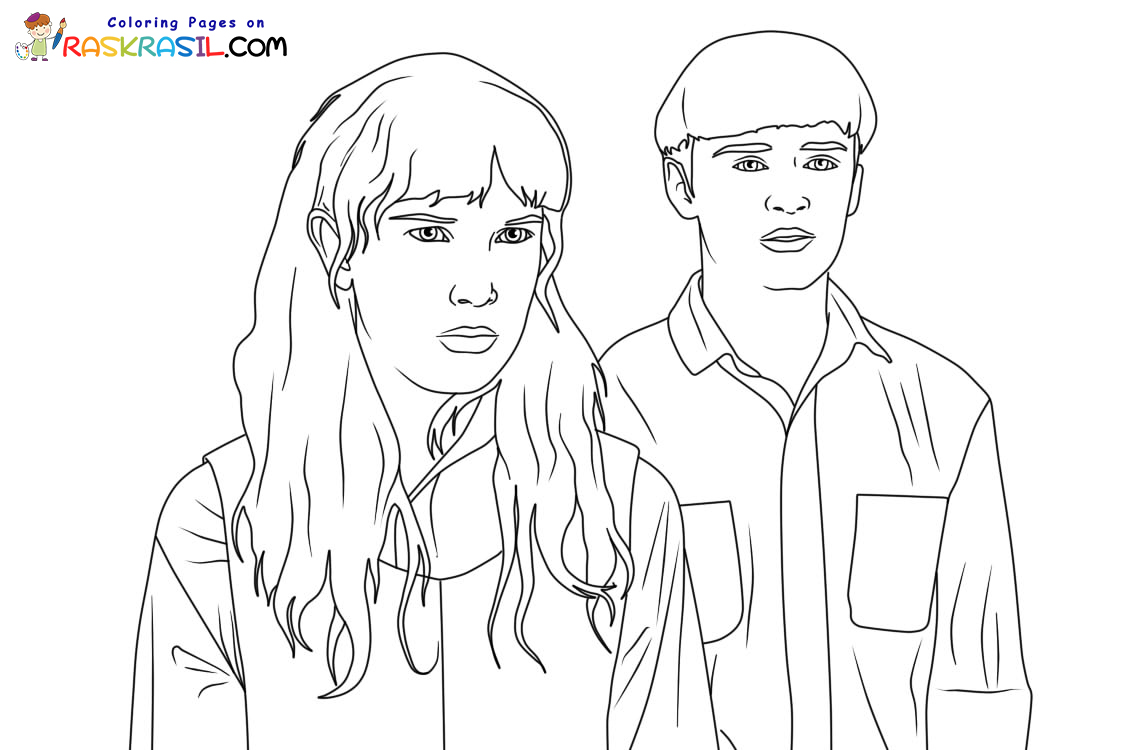 stranger things coloring pages