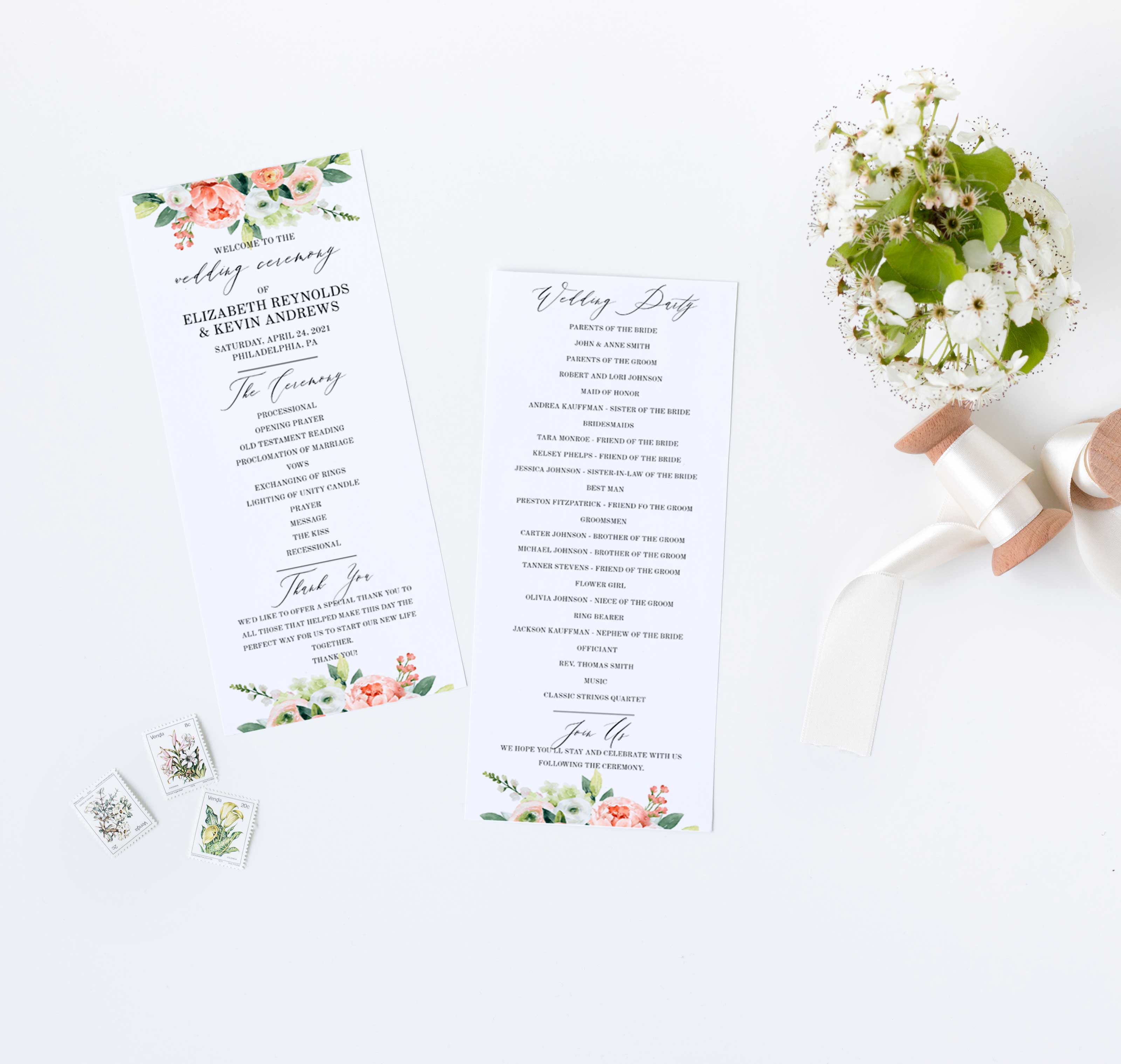 Creative Wedding Program