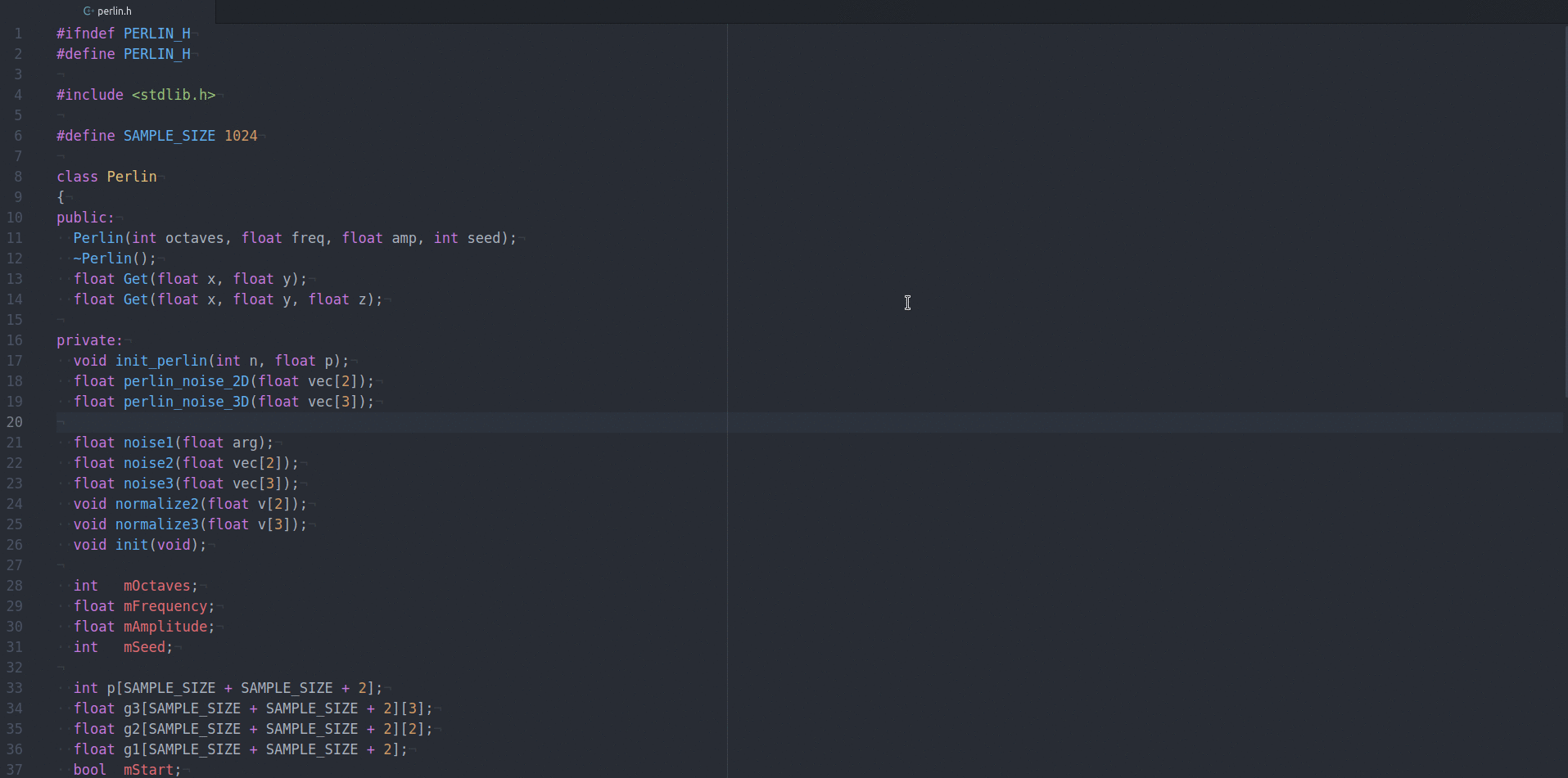 Header Implementation