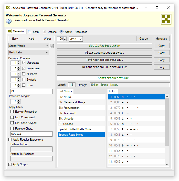 This php password generator creates a randomly generated password from two randomly selected words from either the unix dictionary file (/usr/share/dict/words) . Github Jocyscom Passgen Jocys Com Password Generator