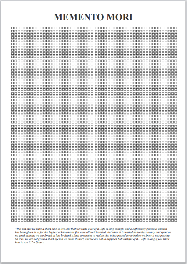 github afonsocrg mementomori small html5 that renders a memento mori calendar