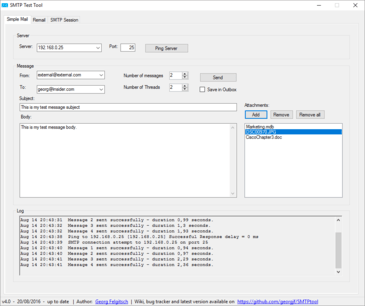 ✔️ elastic email ✔️ sendinblue ✔️ mass mail software ✔️ mail marketer ✔️ mailersend ✔️ smtp mailgun and more. Github Georgjf Smtptool A Slim Net Based Ui Tool To Communicate With Smtp Servers And To Quickly Compose Mail And Remail Messages