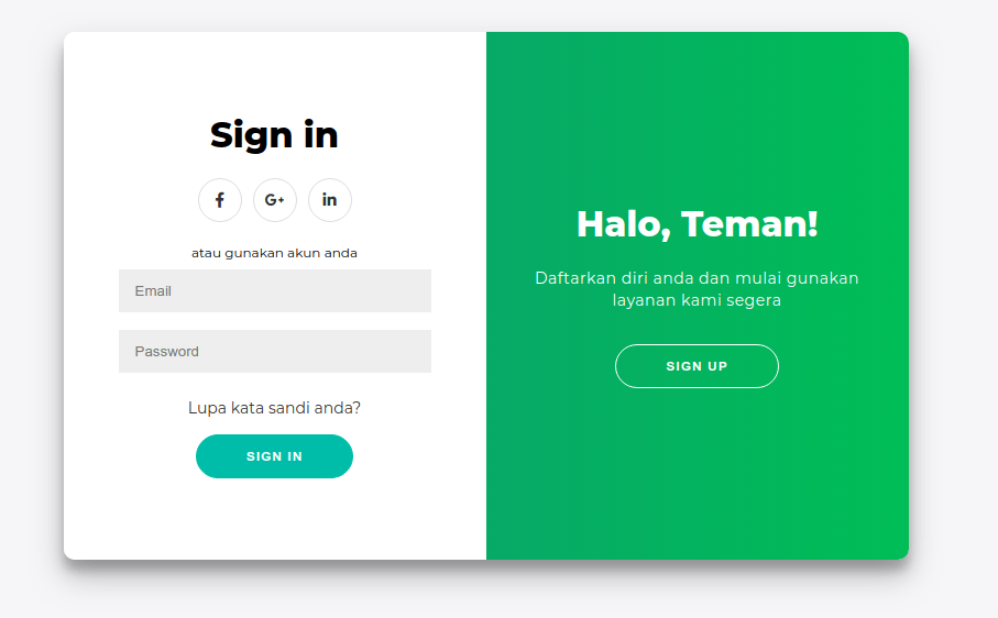 Pada elemen ini, berisi navigasi menuju halaman lain / kategori konten. Github Html Css Eksperimen Loginsignupformanim Halaman Aplikasi Web Untuk Contoh Halaman Login Dan Sign Up Dengan Efek Animasi Css