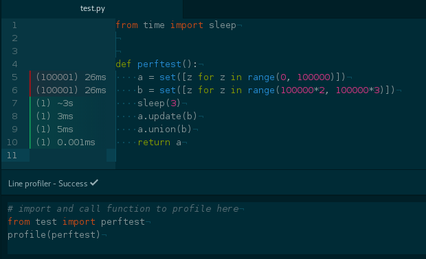 Python Line Profiler