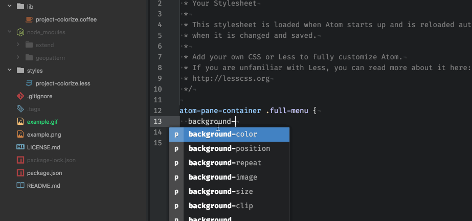 Github Jasonporritt Project Colorize Atom Package To Colorize The Window For A Project In A Distinguishing Way