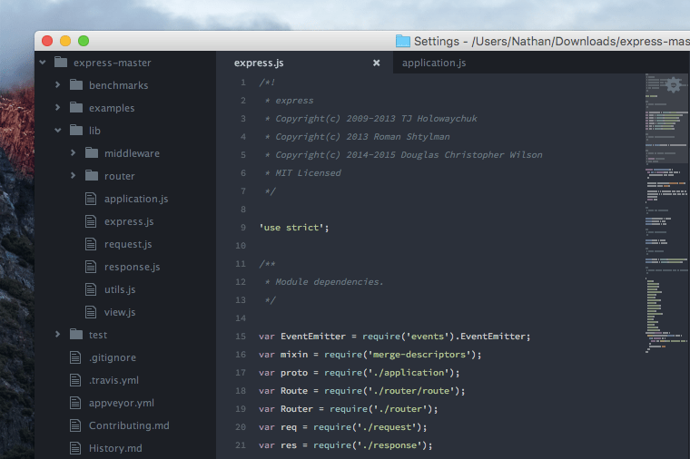 Spacegray Dark Neue Syntax