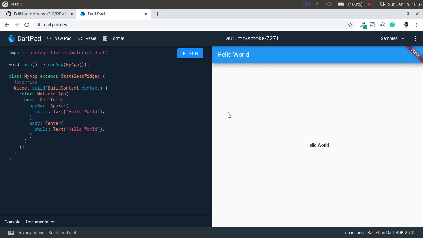 Dotslash3 0 Dart Creating Dartpad Snippets Made Easy Dotslash3 0