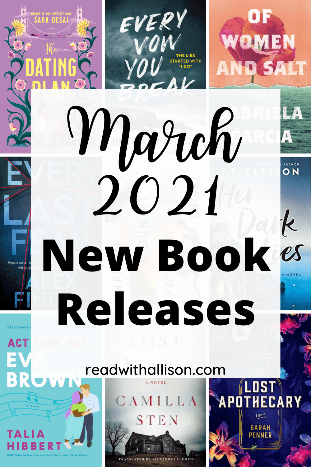March 2021 New Book Releases Read With Allison