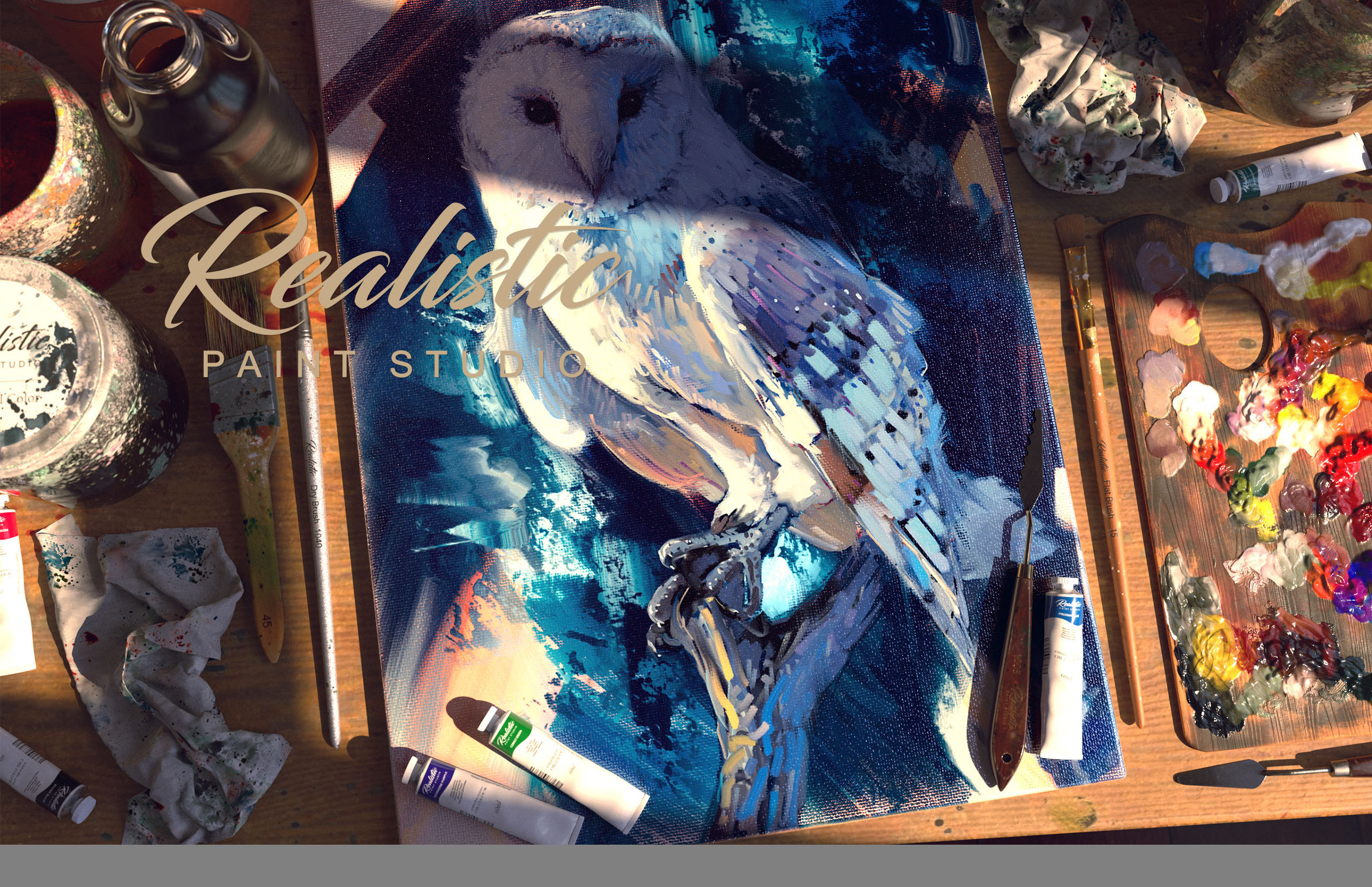 Realistic Paint Studio Software For Digital Painting