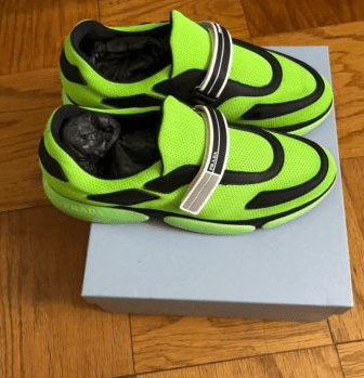 prada cloudbust sneakers green