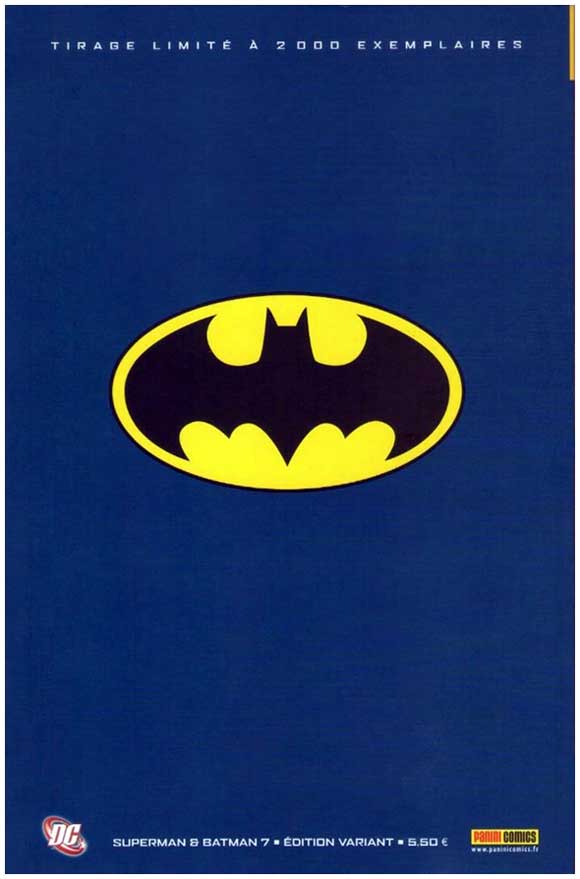 Rare Comics Superman Batman 7 Virgin French Dell Otto Variant