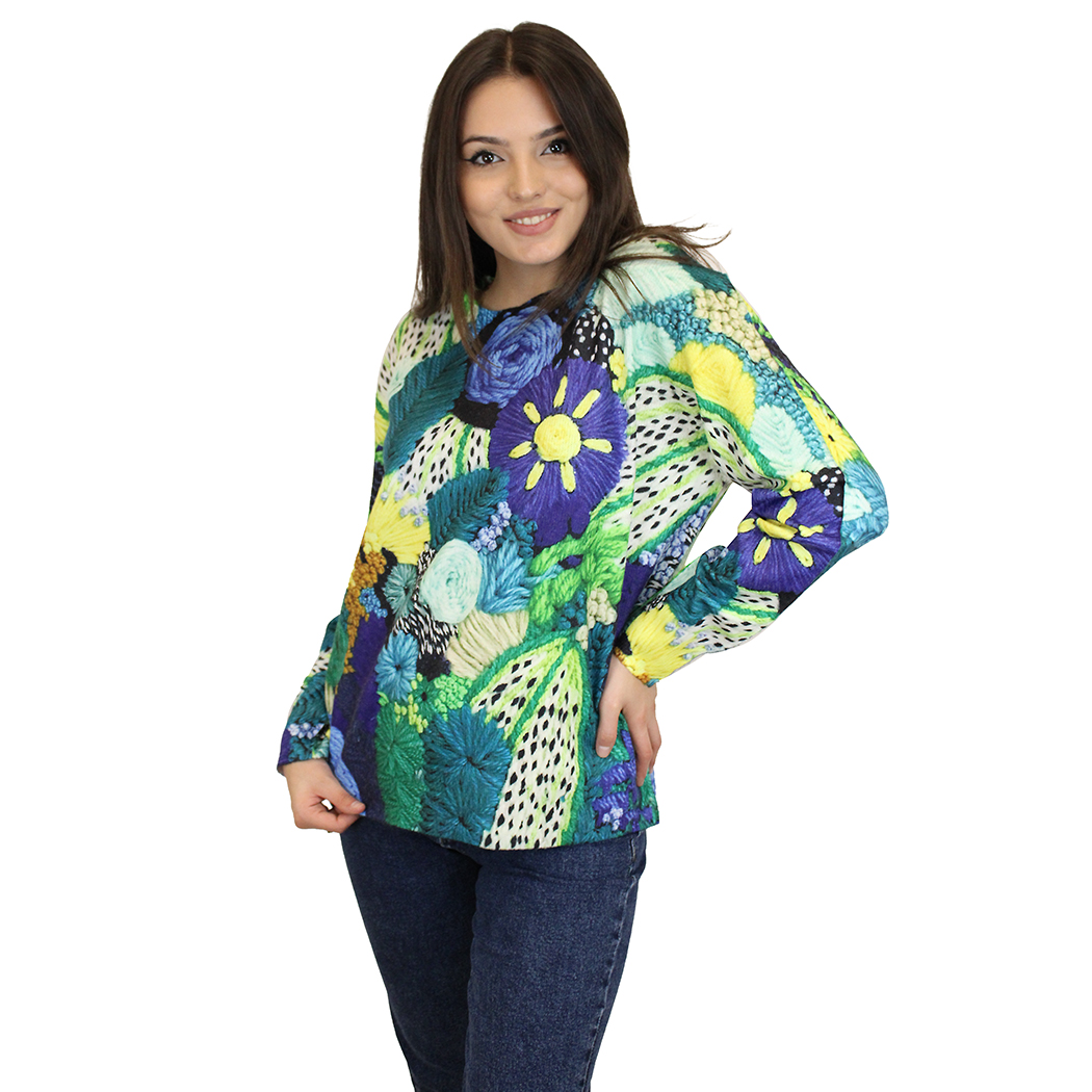 Bluză Franco Ferri Print Multicolor