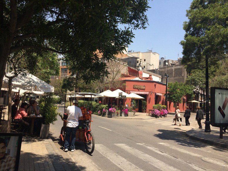 Lastarria street scene.