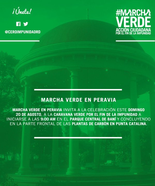 Marcha Verde mañana pa Punta Catalina
