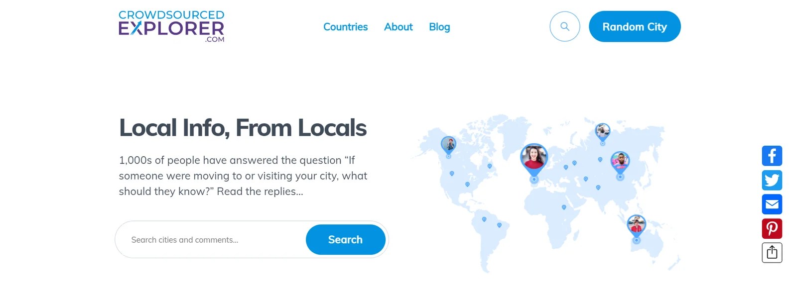 Crowd sourced explorer