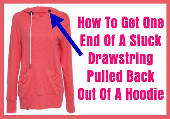 Jacket Pulling Hoodie Strings Putting String Through Hoodie