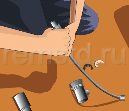 Устанавливаем смеситель