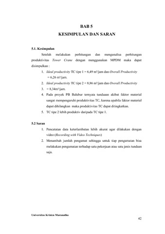 Tower crane untuk pekerjaan pengecoran struktur kolom. Produktivitas Tower Crane Dengan Menggunakan Method Productivity Delay Model Mpdm Pada Proyek Konstruksi Mcurepository