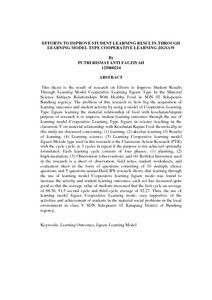 Untuk beberapa level jabatan, latar belakang pendidikan akan menjadi pertimbangan. UPAYA MENINGKATKAN HASIL BELAJAR SISWA MELALUI MODEL