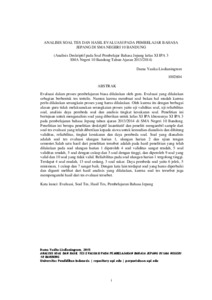 soal bahasa indonesia kelas 1. Analisis Soal Tes Dan Hasil Evaluasi Pada Pembelajar Bahasa Jepang Di Sma Negeri 10 Bandung Analisis Deskriptif Pada Soal Pembelajar Bahasa Jepang Kelas Xi Ipa 3 Sma Negeri 10 Bandung Tahun Ajaran 2013 2014 Upi Repository