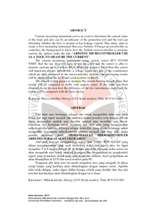 How to compress pdf files online: PEMANFAATAN MIKROKONTROLER ARDUINO SEBAGAI ALAT UKUR ARUS