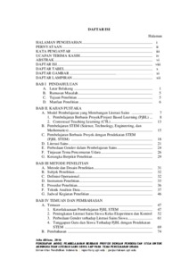 Kegiatan berbasis proyek dan literasi di unduh dari : Penerapan Model Pembelajaran Berbasis Proyek Dengan Pendekatan Stem Untuk Meningkatkan Literasi Sains Siswa Smp Pada Tema Pencemaran Udara Upi Repository