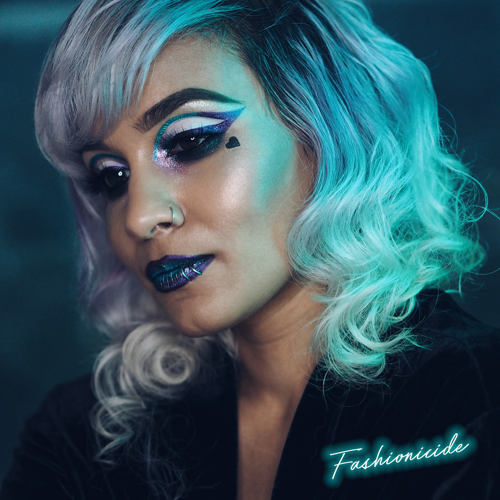 REVIEWS, MAKEUP, SWATCHES || MUA’s £3 Blue Highlighter & Metallic Liquid Lipsticks