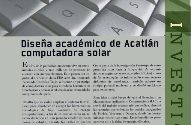 Computadora Solar – Diseño Computadora Solar – Diseño