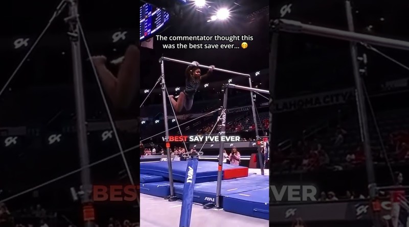 Whose save was the best?🫢 #gymnastics #unevenbars #sports #save