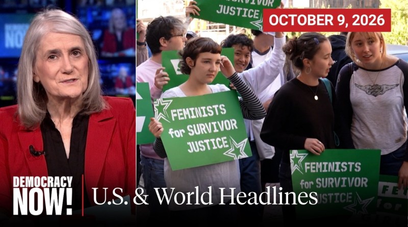 Top U.S. & World Headlines — October 9, 2026