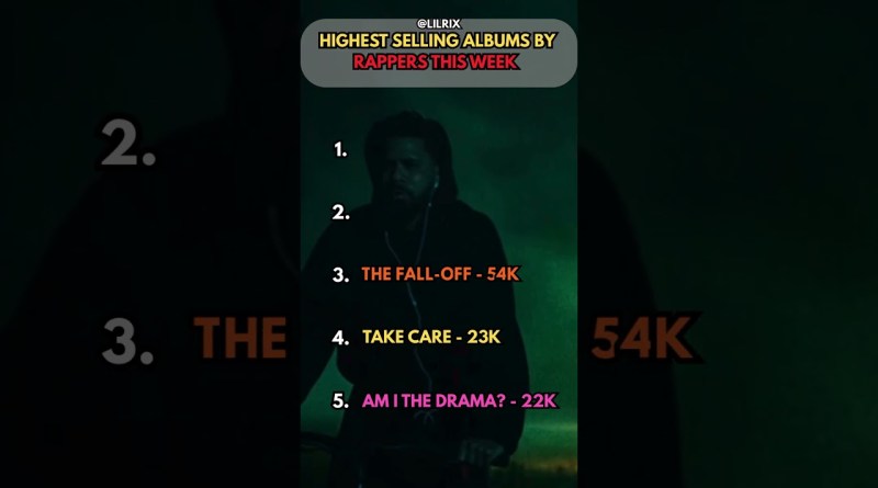 Highest Selling Rap Albums This Week 💿🔥 (72K?!) #shorts #viral