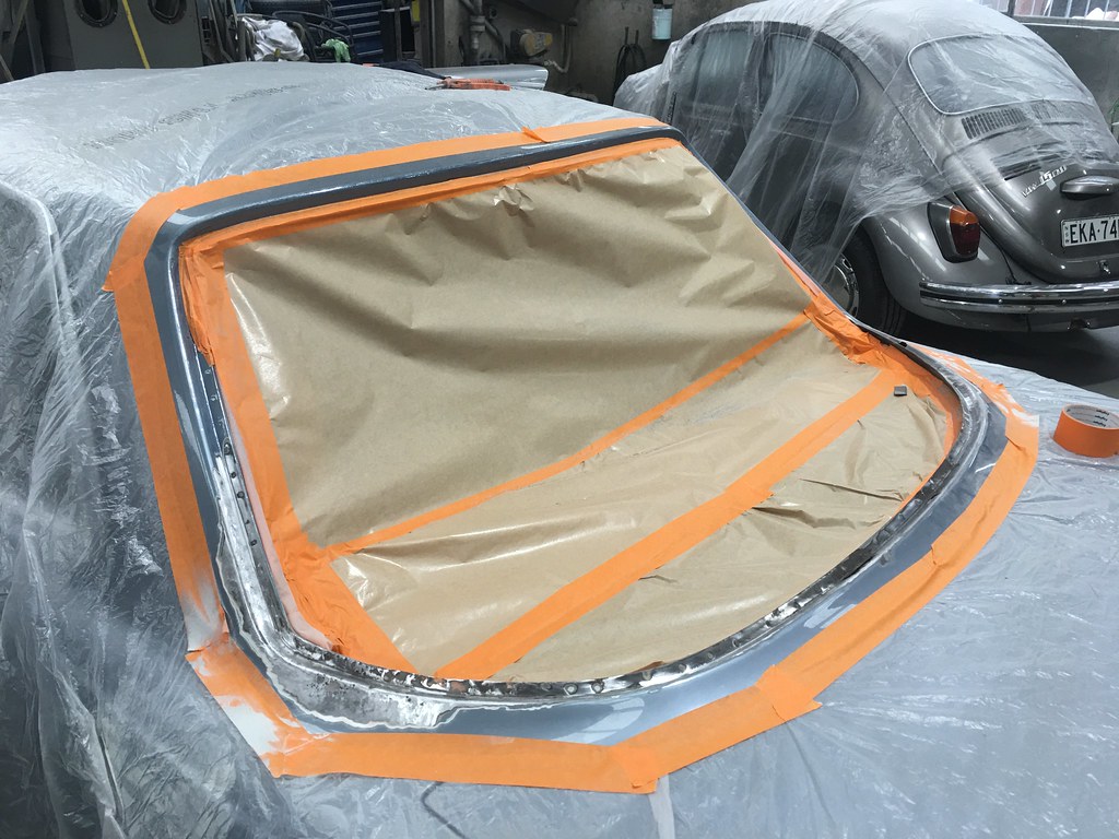 450SLC rear windscreen screen rust update