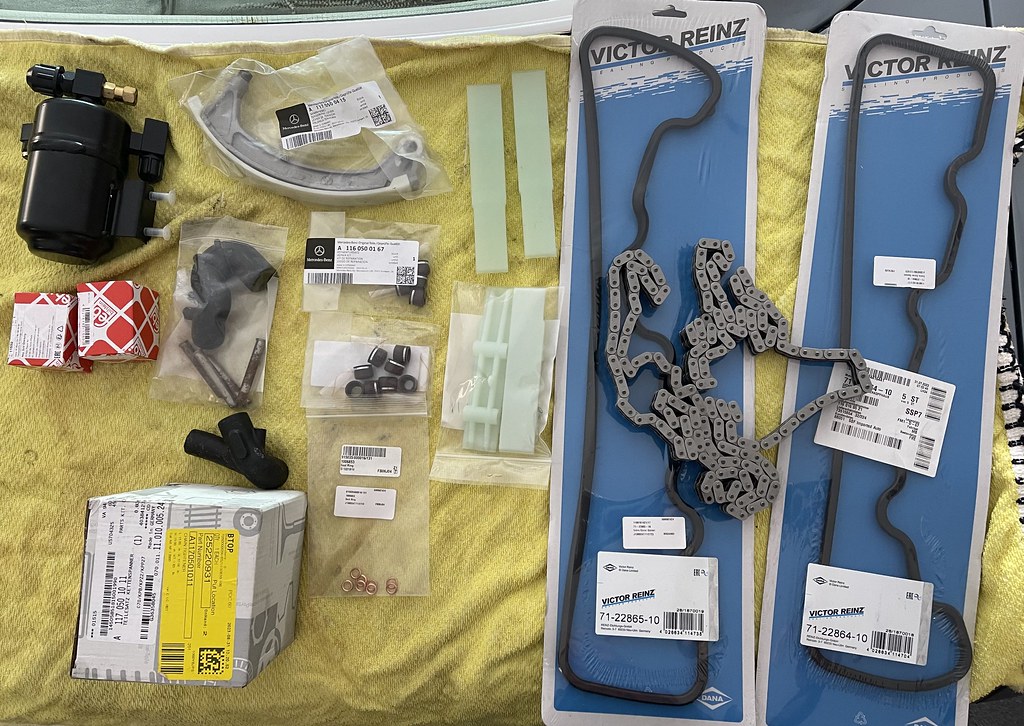 M117 450 Timing chain and valve stem seals