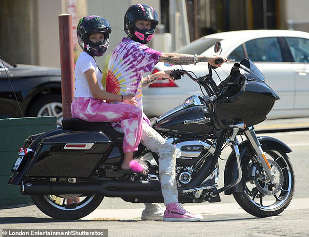 Machine Gun Kelly Spotted Out On A Motorcycle With His Daughter Casie 11 While His Girlfriend Megan Fox Heads To Disneyland Opera News