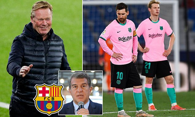 This statistic shows which shirt numbers the palyer has already worn in his career. Ronald Koeman Wants Joan Laporta Backing To Stay At Barcelona Opera News