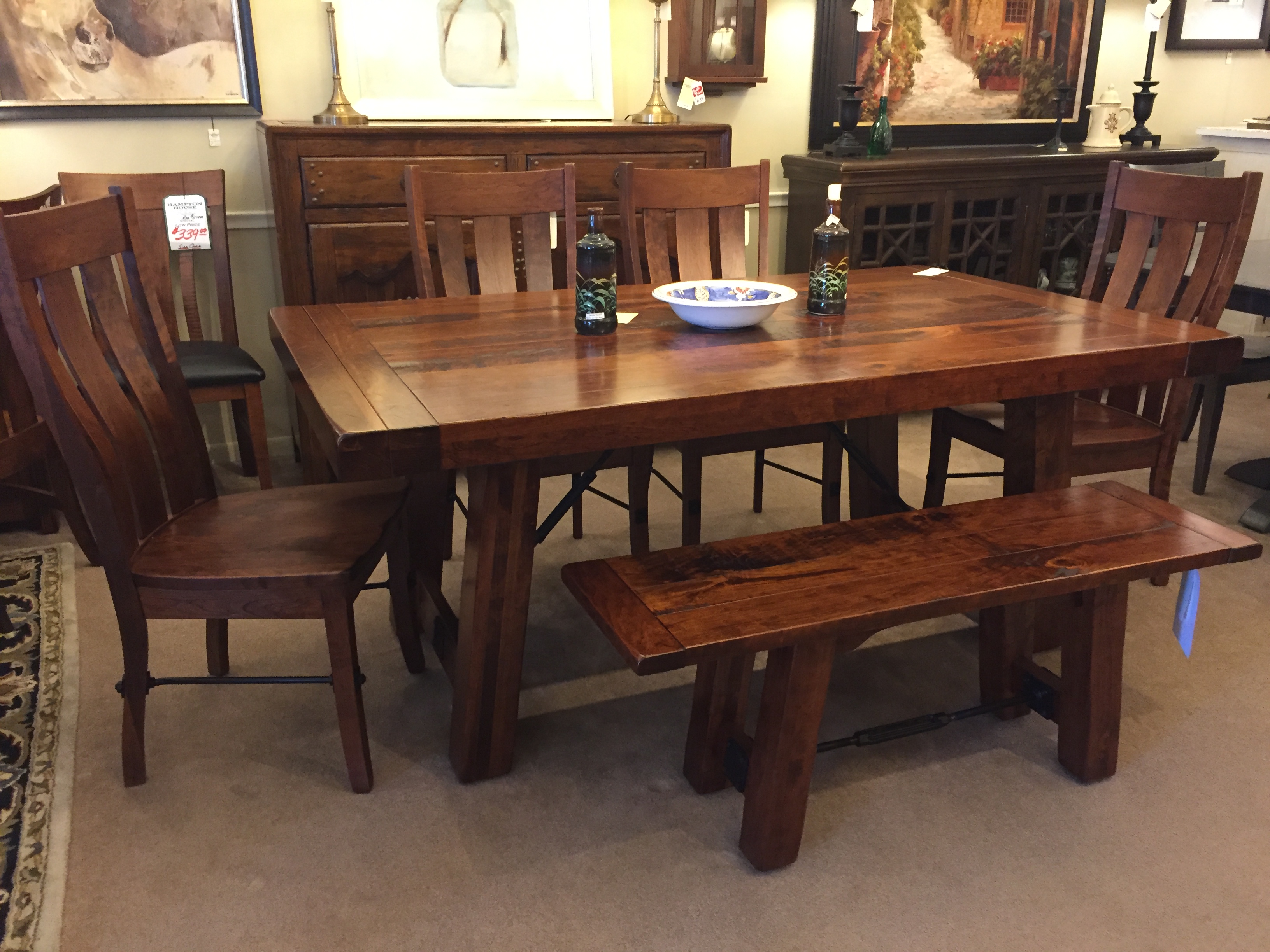 Among the diverse options within our dining room collection, our popular solid cherry dining room furniture stands out for its durability and design. Top Quality Hand Made Amish Furniture