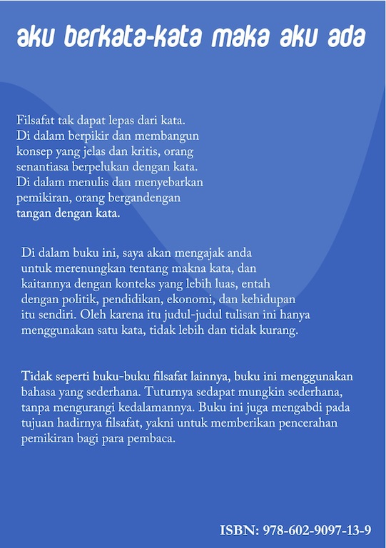 Buku Filsafat Baru: Filsafat Kata – Rumah Filsafat