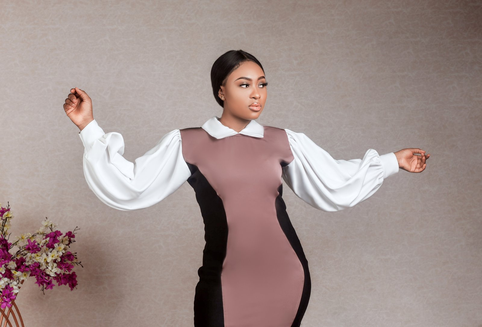 collared sheath dress