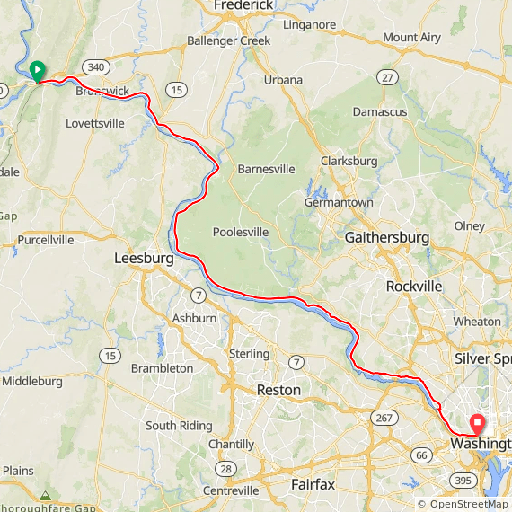 GAP and C&O Trail Tour Bike New England