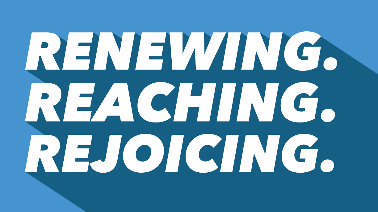 reaching. rejoicing.